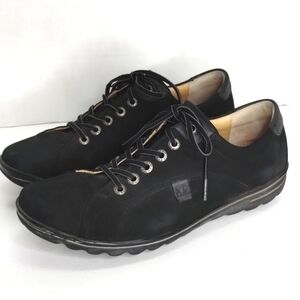 Hartjes XS laced suede comfort sneakers 6.5 black